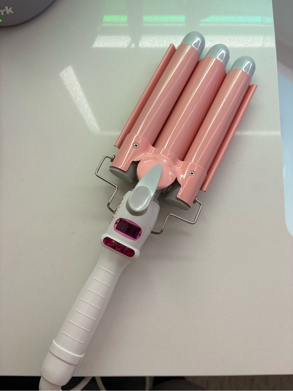 Insert Name Here 3-Bar Pink Triple Barrel Waver Hair Styling Iron